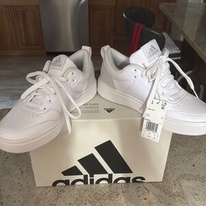 Adidas Kids White Sneakers